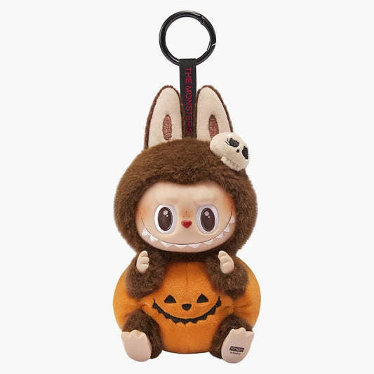 Labubu Happy Halloween Party Series-sitting Pumpkin Vinyl Plush Pendant